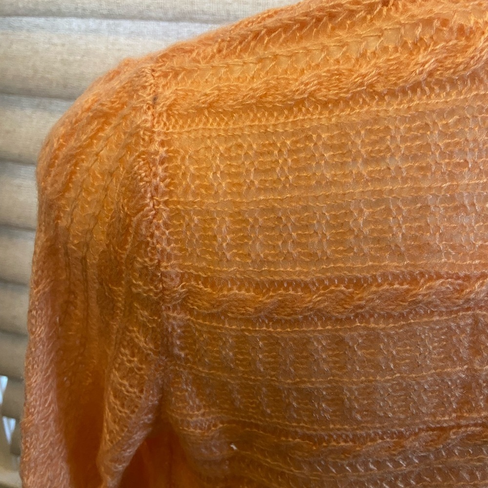 Sonoma NWT lightweight sweater nectar peach perfect for spring office - Picture 5 of 7